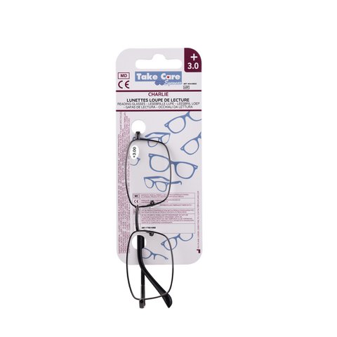 Leesbril – Charlie Metal Zwart +3.0
