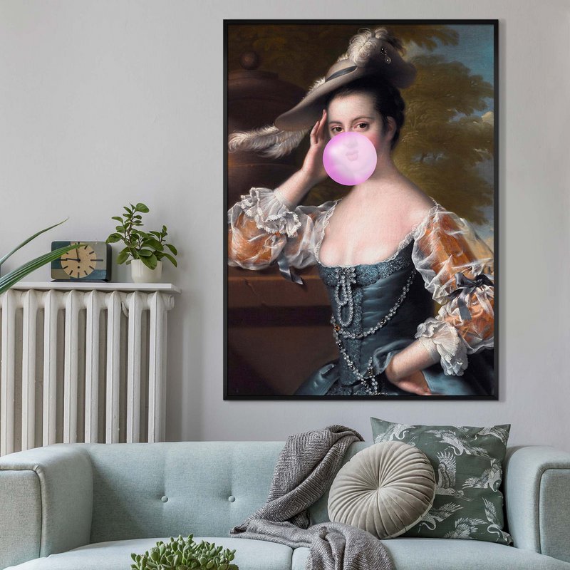 Bubblegum Lady Portrættryk