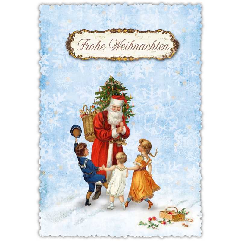 Romantische kerstwenskaart