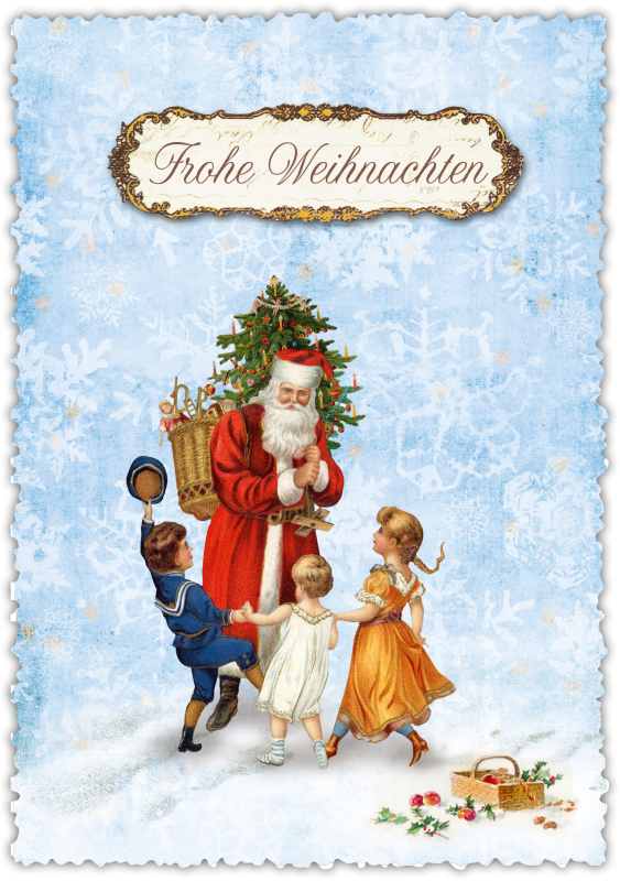 Romantische kerstwenskaart