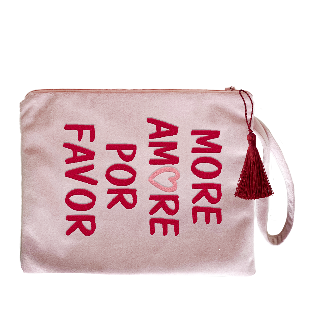 Bolsa cosmética que incluye "más amore por favor"
