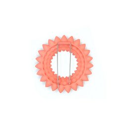 Dahlia broche Coral