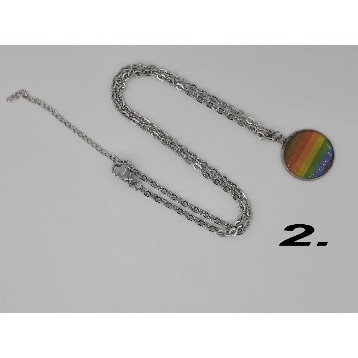 #1187 regenboog pride kettingen set 