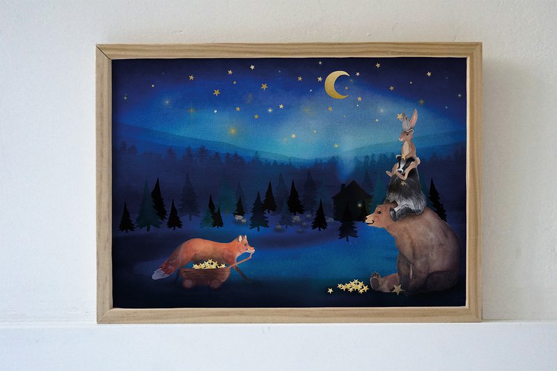 Hang up the star poster