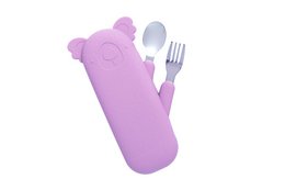 Cutlery Set and Case Zoe the Koala Lilac