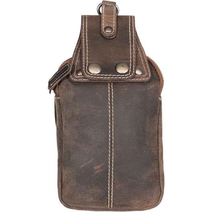 Belt bag light brown buffalo leather belt bag leather fanny pack festival bag light brown