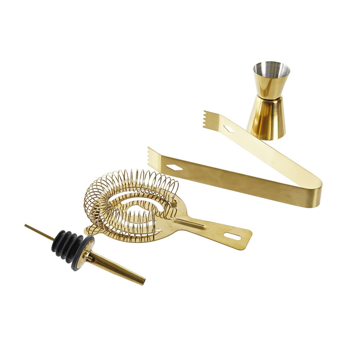 COCTEL SÆT 9 BAMBU INOX 9X9X25 750ML DORADO RC199421