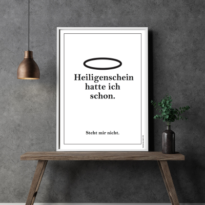 Poster "Halo past niet bij mij"