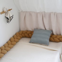 NOUBY TOFFEE tour de lit tressé 3 brins bouclette