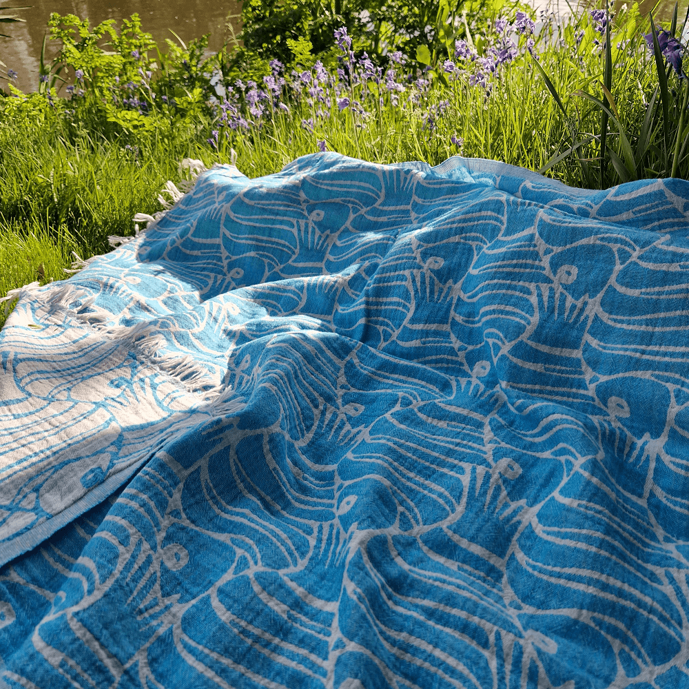 Asciugamano Hammam Nettuno in cotone jacquard