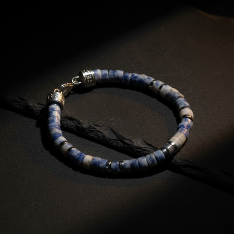Armband MANTRA | SODALITE | 925 SILBER