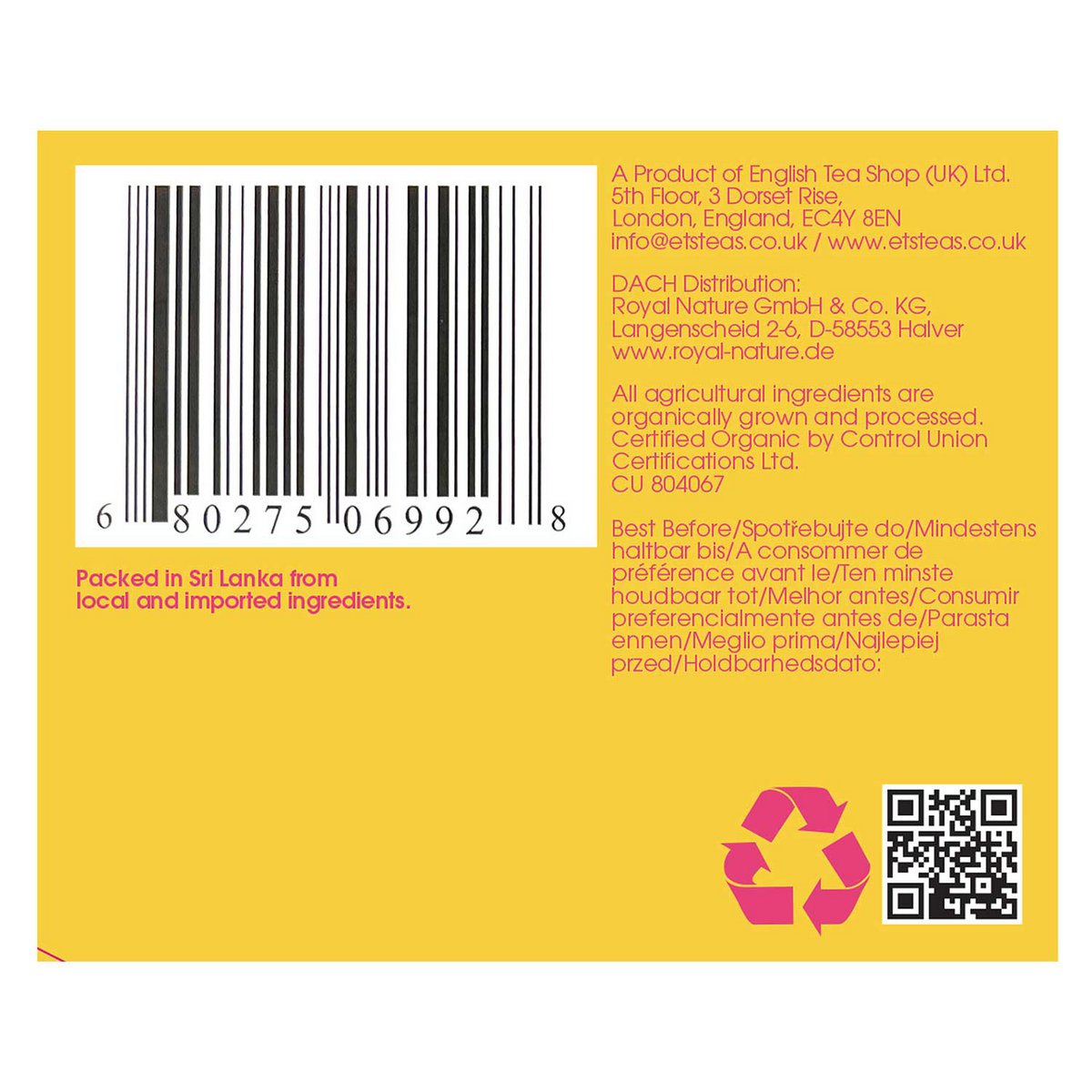 ETS - Mango Splash, BIO, 20 Teebeutel