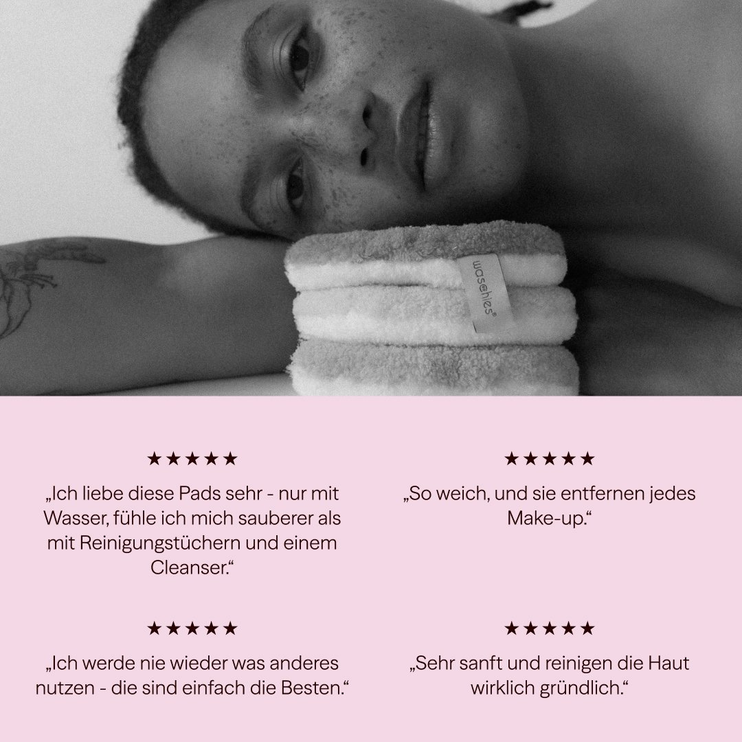 Herbruikbare make-up verwijderingspads - set van 3