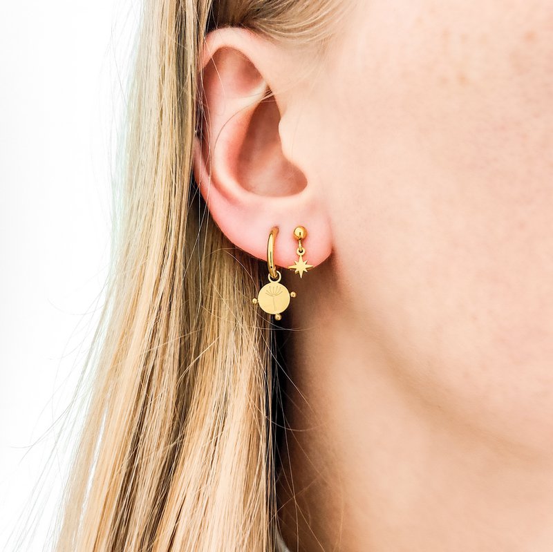 Ohrstecker mit Nordstern-Charm