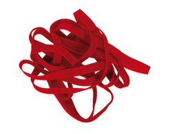 Elastieken Alco 130x10mm rood kartonnen doos 500 gram
