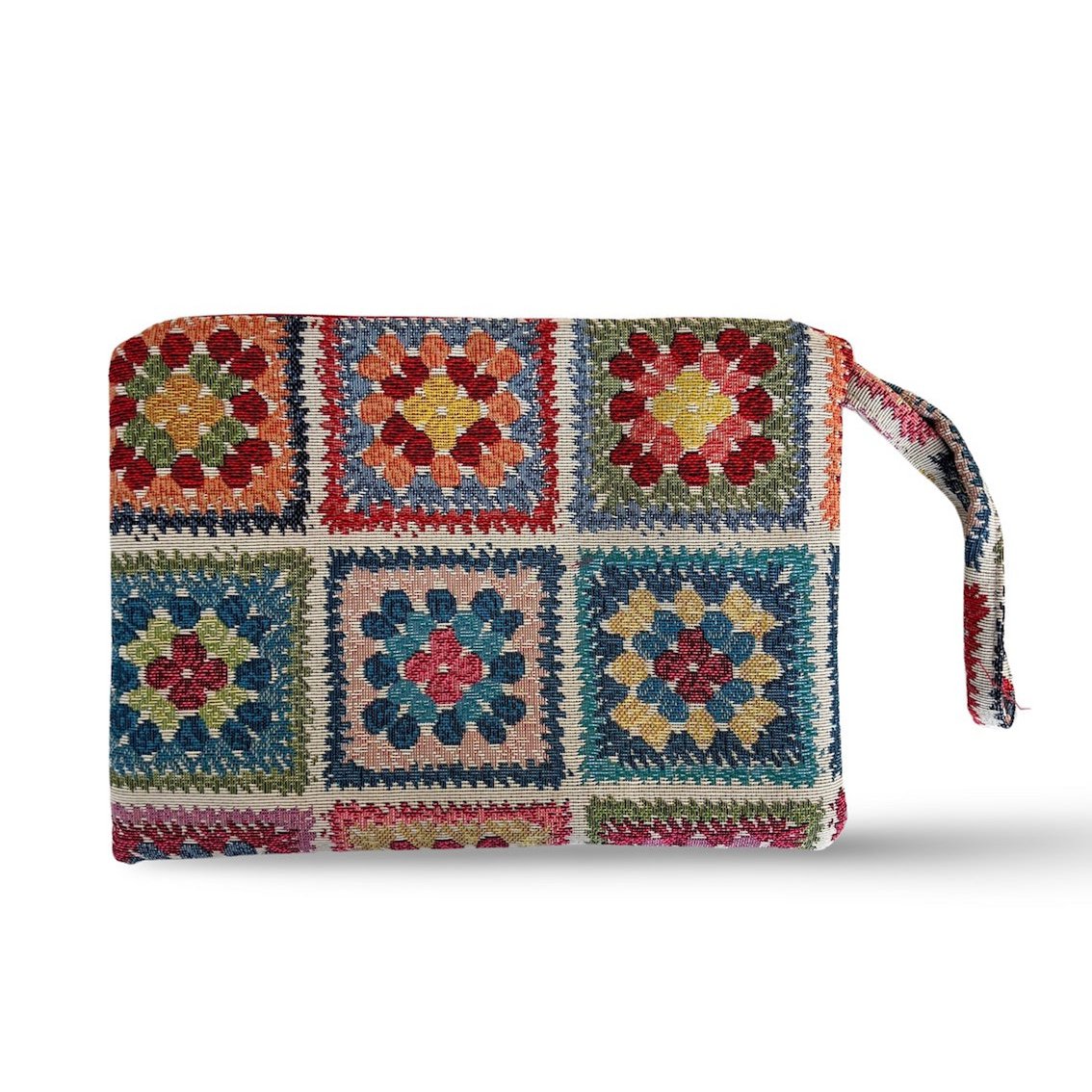 Granny Square cosmetic bag