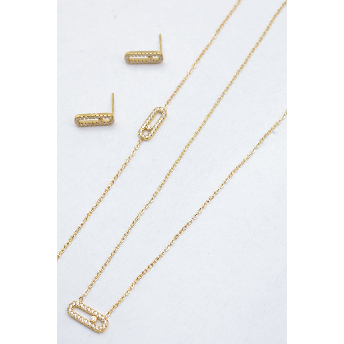 Parure de bijoux en acier inoxydable