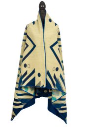 Mini coperta in alpaca ecuadoriana | coperta nativa | Mini Imbabura Blu