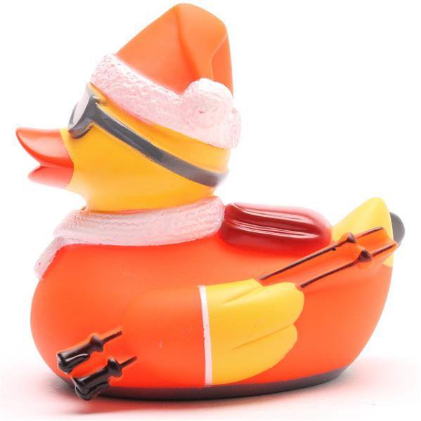Rubber duck skier - white/red rubber duck