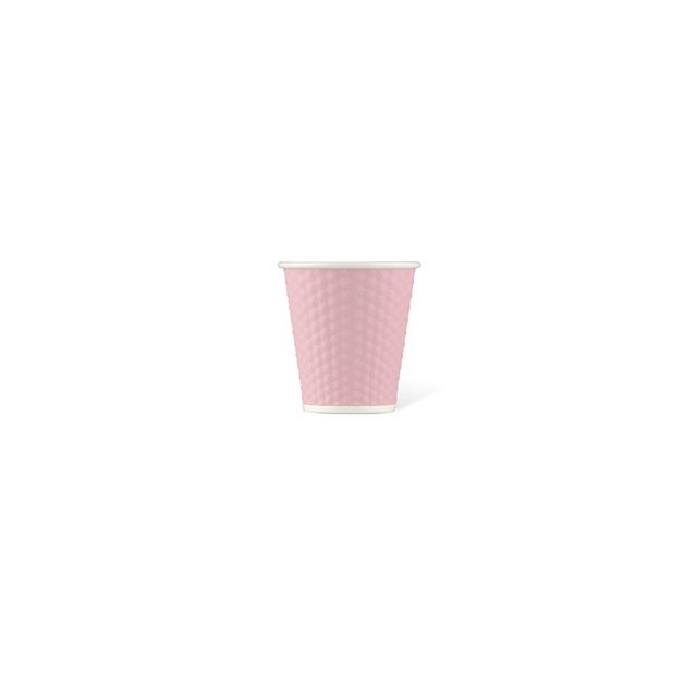 Porcelain cup LAP 180ml with silicon. grip honeycomb Pink Pastel