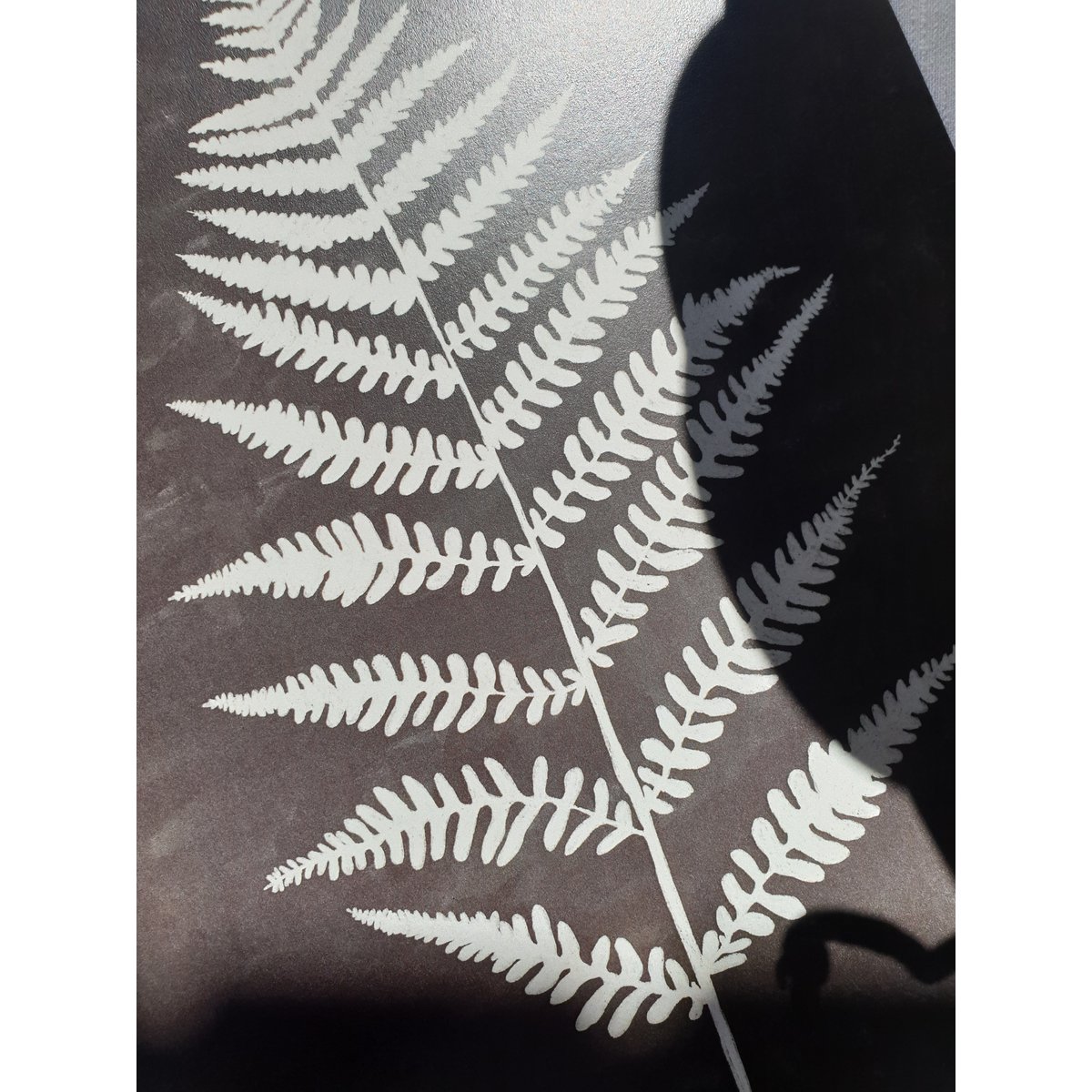 Scandi Fern Poster "White Fern" A4 - Duurzame kunstprints op gerecycled papier in cellofaan