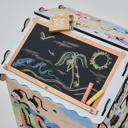 Busyboard Spielhaus DINO mit Beleuchtung