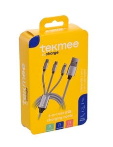 USB-Kabel 1M + 3 Spitzen (Typ C + Micro USB + IPHONE)
