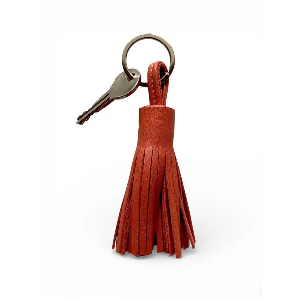 Porte-clés en cuir - "Mariyam" - marron