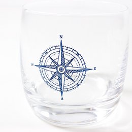 Verre à whisky en cristal "Kompass" - Maritimes Design, fabriqué en UE