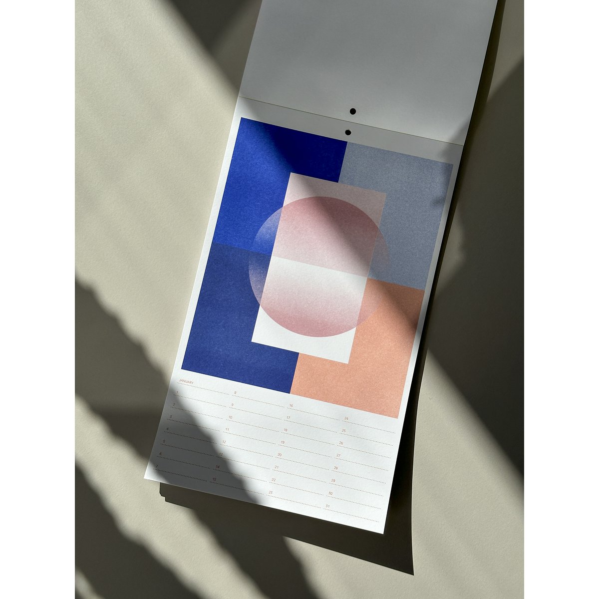 Risography birthday calendar (17.0 x 28.5 cm)