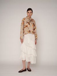 Juliette bloemenprint lintblouse