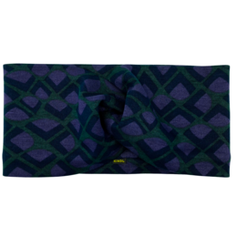 Diadema Twist - Geo Abstract Green Lila, Ponte Jersey