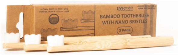 Bambus tandbørste (nano børster til børn)