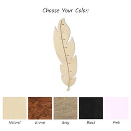 Nursery Wall Growth Meter, Feather-Themed Height Chart for Kids