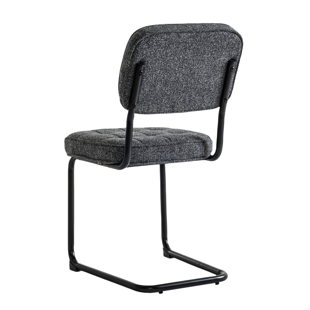 Dining room chairs set of 4 - Flexa Anthracite fabric