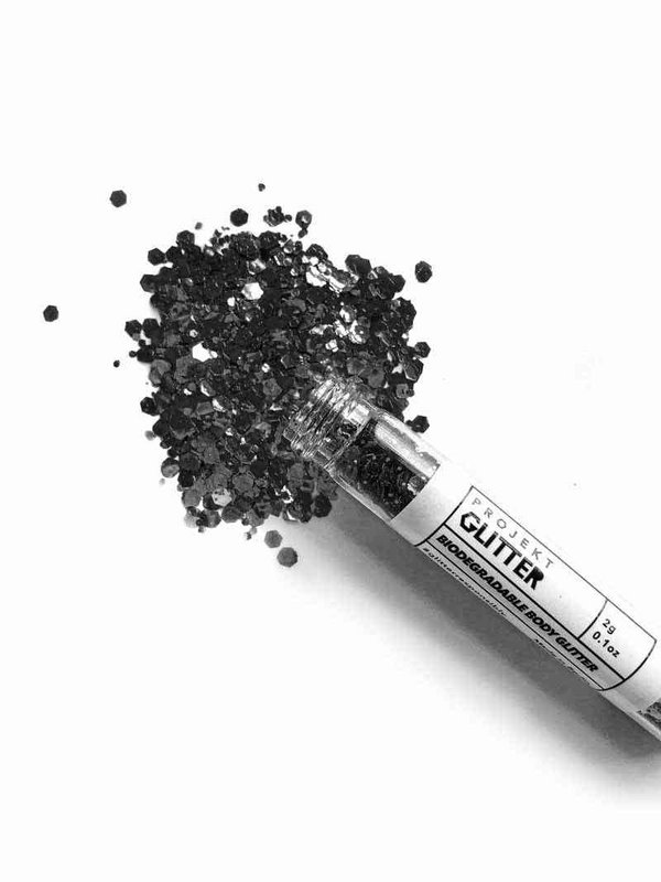 Schwarzer Bio-Glitzer