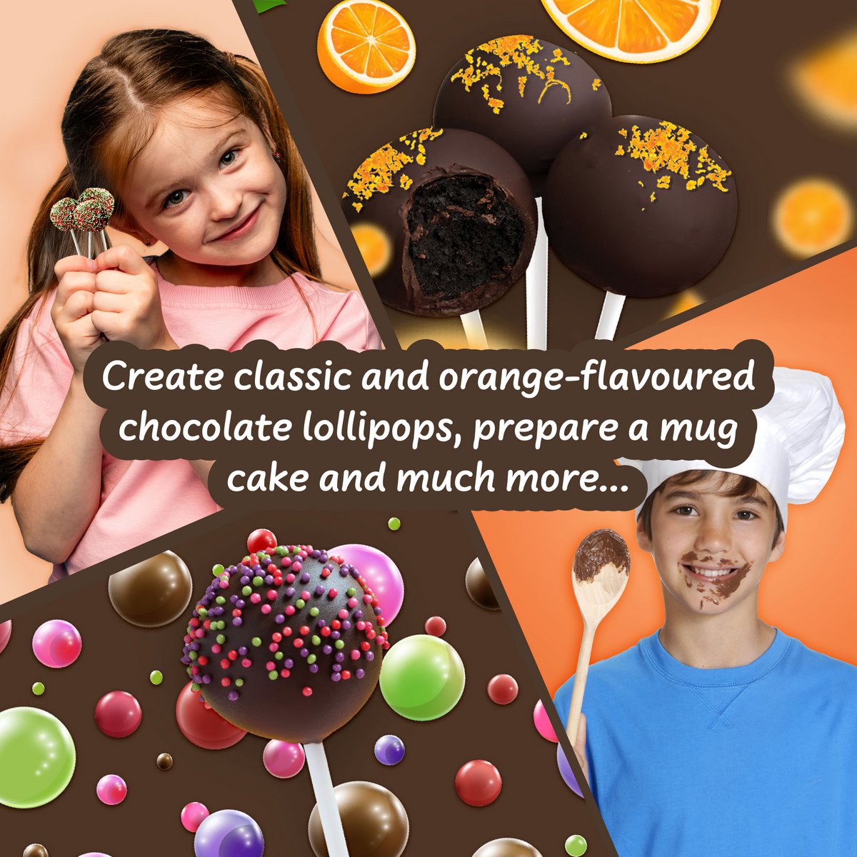 Zestaw czekolady Lollipops - zabawka edukacyjna dla dzieci (7 języków)