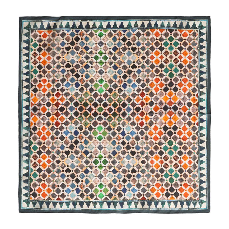 Kleurrijke vierkante sjaal Comares