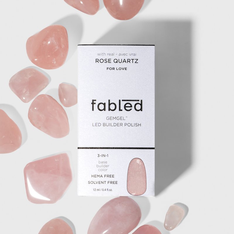 Fabuleret - Rose Quartz Gemgel ™ gelpolering