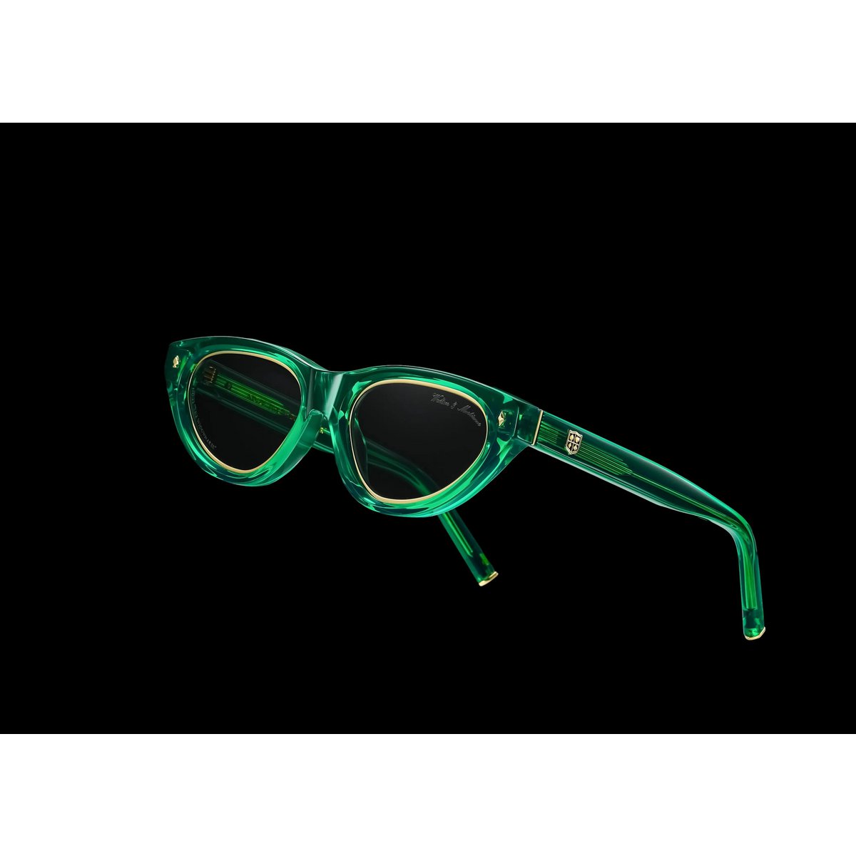 Walton & Mortimer nr. 21 “Enkeproducenten” Poison Green Limited Edition solbriller