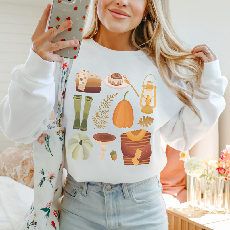 Sweater Autumn Essentials - Cozy Sweater Autumn Pumpkins