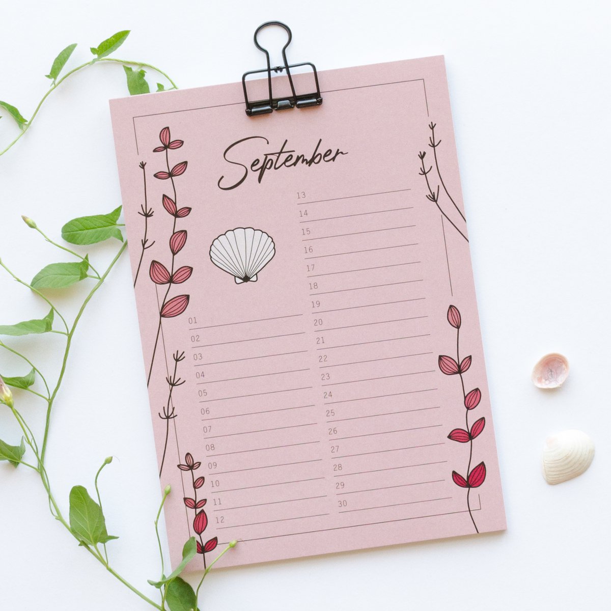 Wall calendar "Days to Remember", everlasting