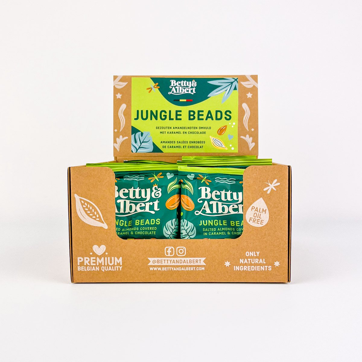 Jungle beads 45g - chocolate covered almonds