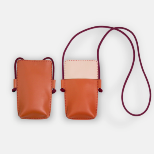Cuero camel y beis plus