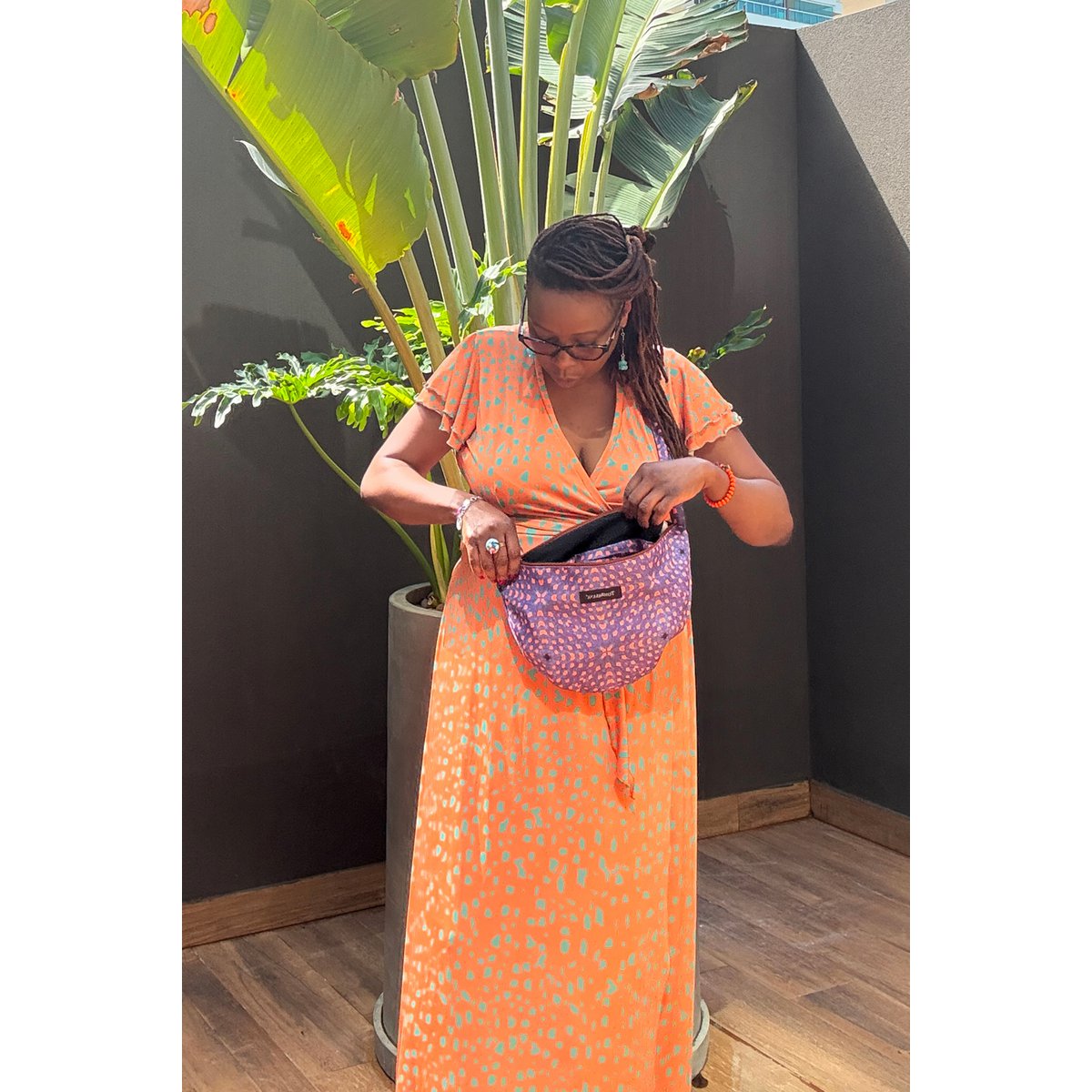 Robe dukke oxum manche frivillige tsaka orange