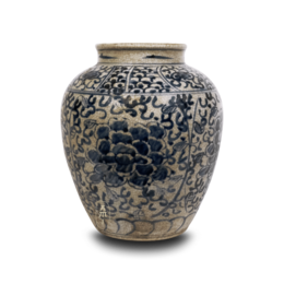 Maceta pequeña de porcelana floral