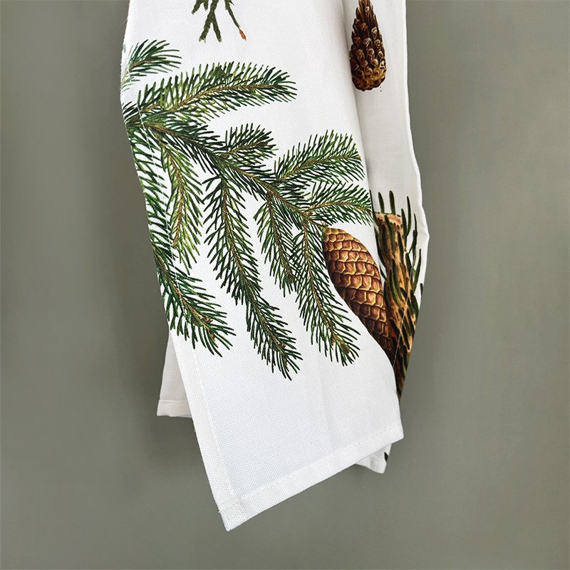 Organic tea towel - Pine trees