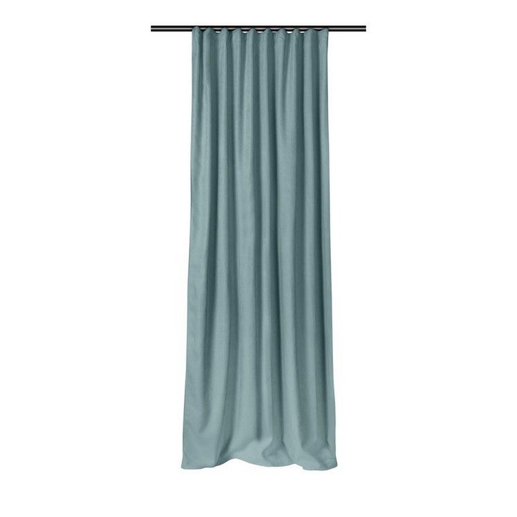 Alina thermal blackout curtain with hooks Aqua Green | 140 x 260 cm