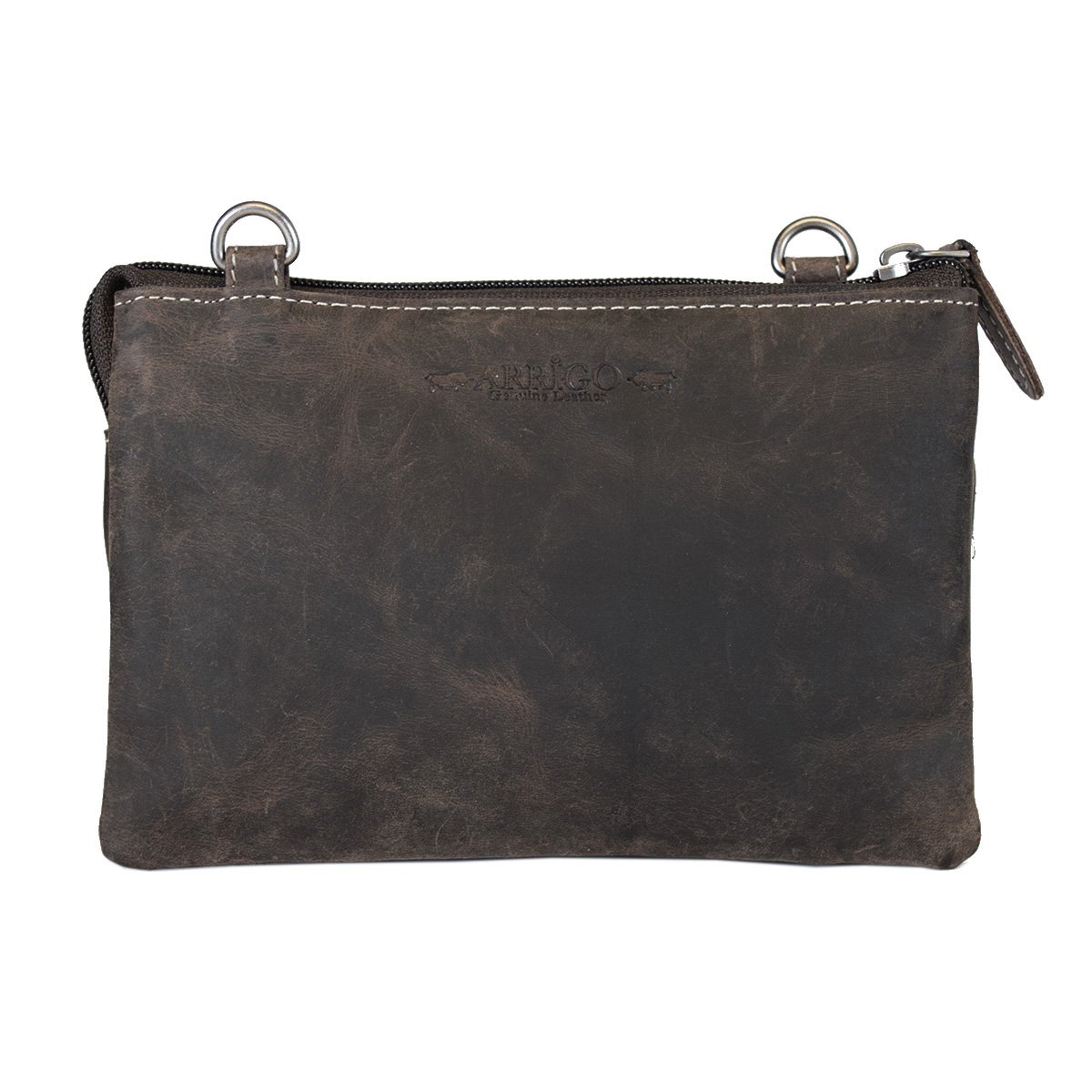 Skuldertaske I 3 farver Buffalo Læder - Festivaltaske - Lædertaske Lille - Crossbody taske til kvinder Læder - Str. L