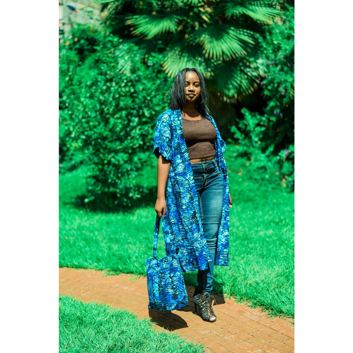 Kitenge - Torba materiałowa - Blues